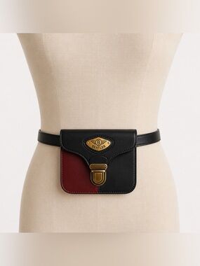 Bentley Mini Crossbody Belt Bag Leather Colorblock Purse